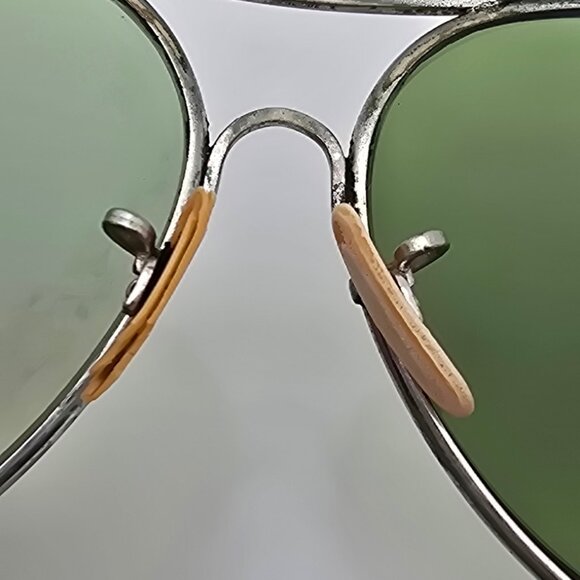 Rochester Optical R.O.C. AN6531 Ful-Vue 12 Nickel Plated WWII Aviator Sunglasses - Picture 9 of 16